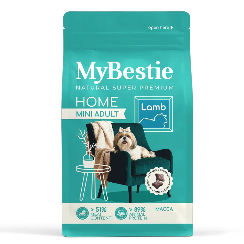 Home Mini Adult Lamb & Rice 0,8кг